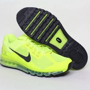 Nike Air Max 2013 Volt Lime Green Running Sneakers Shoes HF3660-700 Mens Size 8